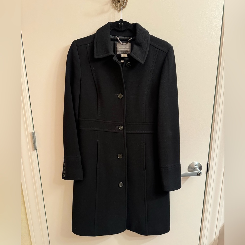 J Crew Lady Day Coat in black size 8